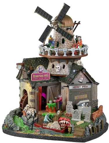 Lemax 25849-UK Spooky Town Sights & Sounds: Headstone Mill Brewery