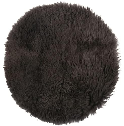 pad Shaun Sitzkissen aus Lammfell Ø 35 cm Anthracite