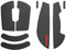 Supergrip Griptape-Set für Logitech G Pro, superleicht, superleicht, schweißabsorbierend, leistungsstark, rutschfest, 3M-Kleber, keine Rückstände, Maus-Griptape, ultradünn, 0,5 mm