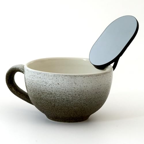 Subminimal UPSHOT Spiegel Reflective Mirror zur Beobachtung des Kaffee-Flusses für Filterträger ohne Boden, einfach zu justieren und einfach zu justieren Filterhalter für | Bodenlose Siebträgerbeobachtung, Barista-Grade Brauen, Add-on Kaffeemaschinenteile, Espresso-Zubehör