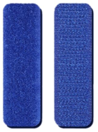 20 Stück 2cm × 7cm Klettband Extra Stark,Klettband zum Nähen,Doppelseitiges Klettverschluss Stoff Klettstreifen,für DIY Kunsthandwerk Basteln Schuhe Kleidung Dekorieren,Dunkelblau