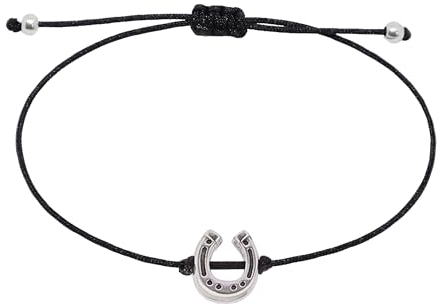 Selfmade Jewelry Hufeisen Armband, Handgefertigt in Deutschland, Glücksbringer für Mädchen und Pferdeliebhaber, Perfekte Geschenke zur Firmung Geschenke Mädchen, Glücksarmband Damen