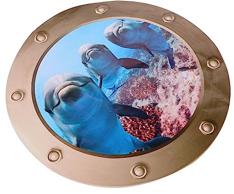 Vaguelly 3stücke Delfin Wandsticker Für Kinderzimmer Wohnzimmer Und Schlafzimmer Wasserdichte Abnehmbare Wandtattoos Für Kreative Raumgestaltung Für Glatte Oberflächen Wie Wände Und