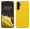 kwmobile Housse Compatible avec Samsung Galaxy A25 Coque - Housse de téléphone Protection Souple en TPU Silicone - Jaune radieux