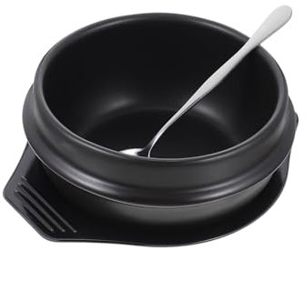 ABOOFAN 1 Juego De Ollas Para Bibimbap Ollas De Cerámica Para Estofado Cazuelas Ollas Para Cocinar Pollo Estofado