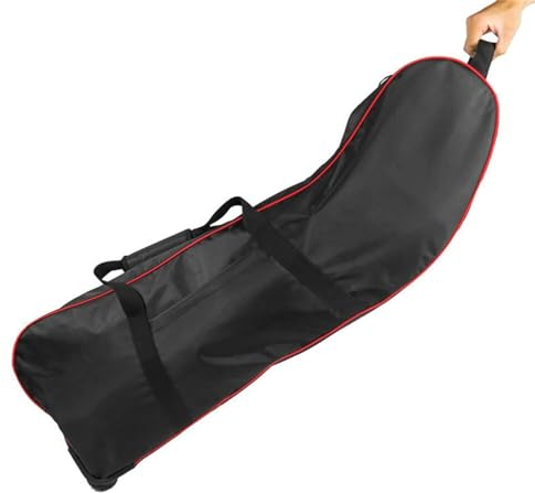 WLTYSM E Scooter Transporttasche 10 Zoll Elektroroller Faltbare Skateboard Reißverschluss Aufbewahrungstasche Taschen Schwarze wasserdichte Aufbewahrungstasche mit 3 Rädern