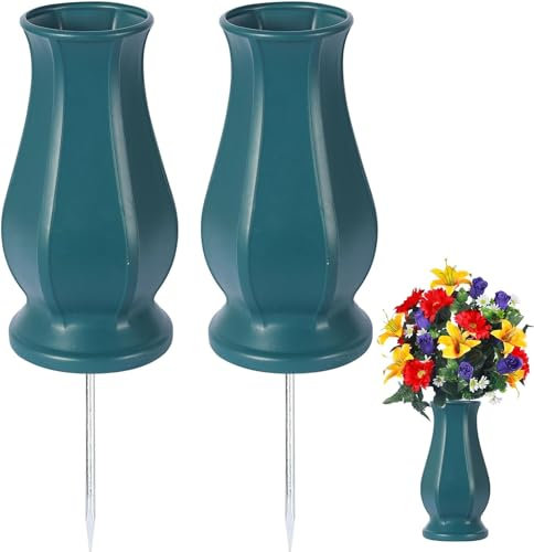 TFANUO Cemetery Vases with Spikes (2, blue)