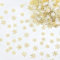 lafo Pack of 600 Snowflakes Decoration Confetti, Schneeflocken Deko Konfetti, Eiskönigin Geburtstagsdeko, Kunstschnee Deko, Glitzerdeko, Glitzer-Winterdekoration, Streudeko (Gold)