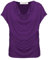 Van Der Rich ® - T-Shirt a Manica Corta con Scollo a Cappuccio - Donna (Viola, XXL)