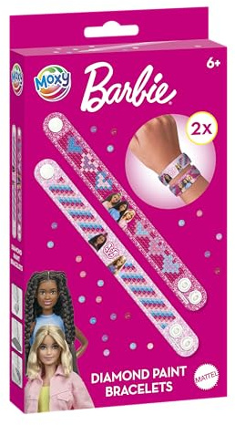 Moxy Barbie Diamond Paint Armbänder, 2-teiliges Set, für Kinder ab 6 Jahren, Basteln, Basteln für Jungen und Mädchen