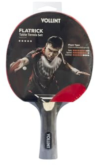 Vollint FlaTrick 5 Star Table Tennis Bat Fast & Powerful Ping Pong Racket for Offensive Players and High-Speed Gameplay, with 5-Ply Blade, 2.0mm Sponge & Concave Handle