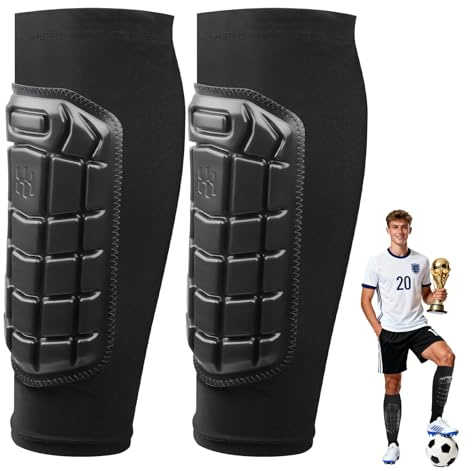 Alaoo Schienbeinschoner Fußball Unisex, Atmungsaktiv & rutschfest Schienbeinschoner Kinder Herren, Sport-Schienbeinschoner zum Einschieben für fußball, Wadenschutz, Schienbeinschoner, stoßfest