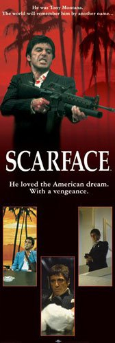 Poster Scarface - American Dream - Größe 53x 158cm - Jumboposter
