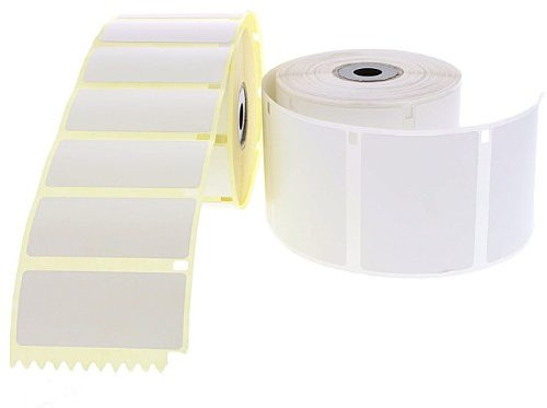 4x Thermoetiketten für Epson TM L90-56x25 mm - je Rolle Thermo-Etiketten - TML90