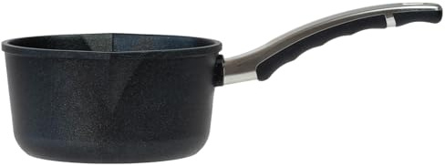 BAF Stieltopf Induktion 18 cm mit 2 L Volumen und doppelseitigem Ausguss - Aluguss Soßentopf mit Antihaftbeschichtung - für alle Herdarten geeignet - Made in Germany