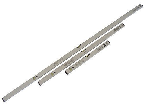 Wasserwaagen Set - 60 / 120 / 200 cm - mit hoher Genauigkeit (0,5mm/1m)
