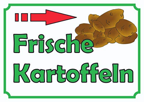 HB-Druck Verkaufsschild Schild Kartoffeln rechts A3 (297x420mm)