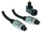 2,5m SunshineTronic Premium Optisches Digitalkabel Toslink + Toslink-Winkeladapter(360° drehbar)