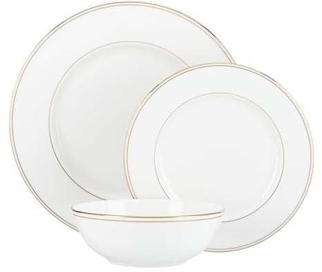 Lenox Service de table 3 pièces doré fédéral blanc