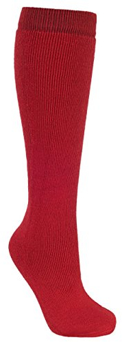 Trespass Kids Unisex Tubular Luxury Ski Tube Socks (12 Youth/3 UK) (Red)