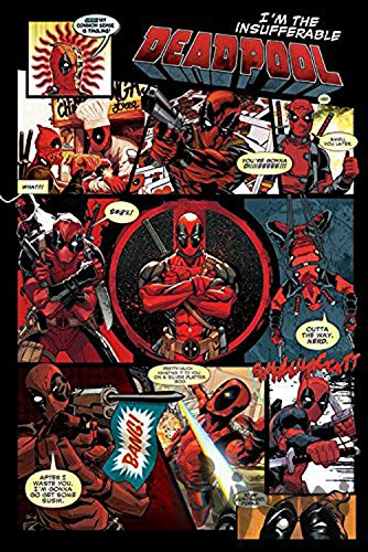Marvel Comics Drucken, Holz, Mehrfarbig, 61 x 91.5cm
