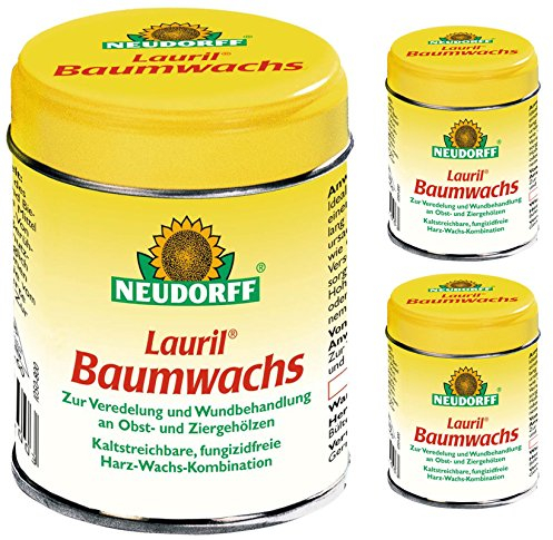 3 x 250 g Neudorff Lauril Baumwachs Veredelung Wundverschluss Balsam