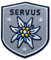 2 x Edelweiss Patch gestickt 51 x 60 mm/Aufbügler Aufnäher Patches Applikation Bügelbild Abzeichen zum aufbügeln aufnähen/Tracht Loden Lederhose Dirndl Janker Filzhut/Club of Heroes (Grau)
