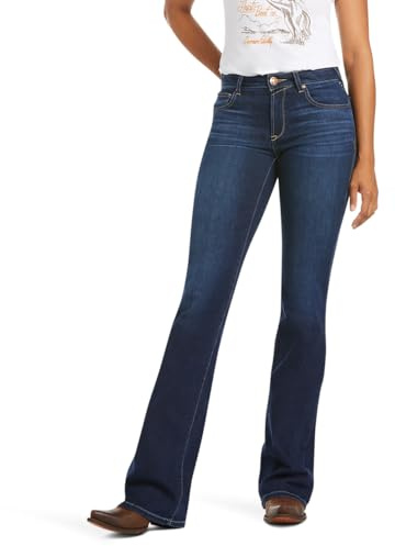 Ariat Women's Ultra Stretch Perfect Rise Katie Flare Jean, Maya, 26 Short