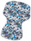 Gesslein Loop 717, Sitzauflage Kinderwagen & Buggy, universel, Wendeeinlage für Sommer & Winter, Tencel atmungsaktiv |Hawaii marine/petrol