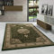 Carpetsale24 Kurzflor Orientteppich 120 x 170 cm Grün - Orientalischer Wohnzimmer Teppich Waschbar - Klassisch Oriental Ornament Medaillon Design - Teppich für Schlafzimmer, Esszimmer und Küche