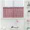 DAIHAN Tendine della Finestra a Vetro con Merletto, Tenda per mantovana Motivo a Quadretti, Decorazione per Cucina Balcone Camera Parete,Vino Rosso,90x45cm(35x17)(1 Pannello)