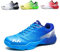 BLBK Badmintonschuhe, Squashschuhe, Hallenschuhe für Verschiedene Bodenbeläge, bequemer und Fester Griff/Unisex-Volleyballschuhe,Blau 43