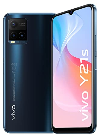 VIVO Y21s Smartphone, 4 GB+128 GB, Display HD/FHD+ 6.51”, Processore Helio G80, Fotocamera principale da 50 MP, Batteria da 5.000 mAh e Ricarica rapida, Dual SIM cellulare Midnight Blue