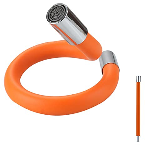 Haihaz Aireador de Grifo 360 Grados Flexible Con Tubo de Extensión, Boquilla y Adaptador Para Cocina, Manguera Aereador Extensor