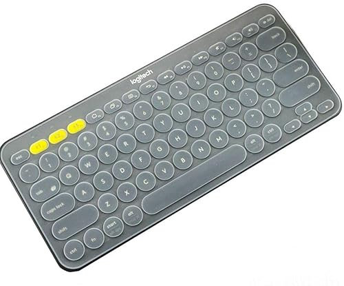 BTOPCASE Ultra Thin Silicone Keyboard Protective Cover for Logitech K380 Multi-Device Bluetooth Keyboard