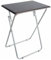 AAMEN Modern Style Black Folding Table, Folding Snack Table, Tv Dinner Table, Laptop Table, Drinks Table, Folding Side Table, Perfect Indoor & Outdoor Table_ 38 x 48 x 66 cm (Black)