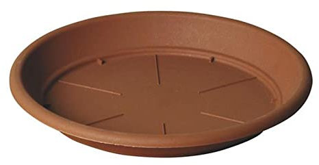 Decorspace Sottovaso Tondo Basic'' per Fiori e Piante da Giardino (30 cm, Terracotta)