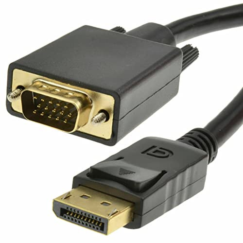 GOOD LEAD 2m DisplayPort to SVGA/VGA 15 Pin Male Plug Video Cable PC/Laptop to Monitor/TV