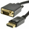 GOOD LEAD 2m DisplayPort to SVGA/VGA 15 Pin Male Plug Video Cable PC/Laptop to Monitor/TV