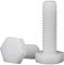 Lot de 50 boulons hexagonaux extérieurs en nylon M8 x 10 mm, pour bricolage, boulons, vis, pièces mécaniques, accessoires, fixations, moules, armoire, fabrication