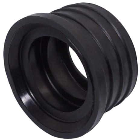 SKIR'CO Manicotto in gomma nero 50 x 40 mm per tubo di scarico, adattatore, riduttore
