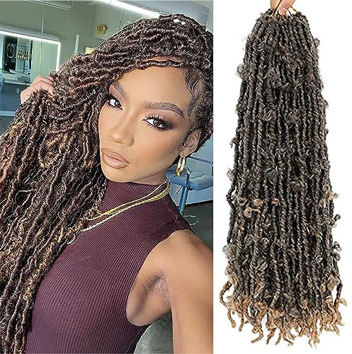 Butterfly Locs Crochet Hair 18 Inch Pre Looped Distressed Butterfly Locs Crochet Braids Soft Messy Butterfly Locs Crochet Hair Faux Locs Crochet Hair Extensions