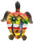 Kühlschrankmagnet Punta Cana, Dominikanische Republik, Reise-Souvenir, Kühlschrankdekoration, 3D-Magnetaufkleber, handbemalt, Handwerk