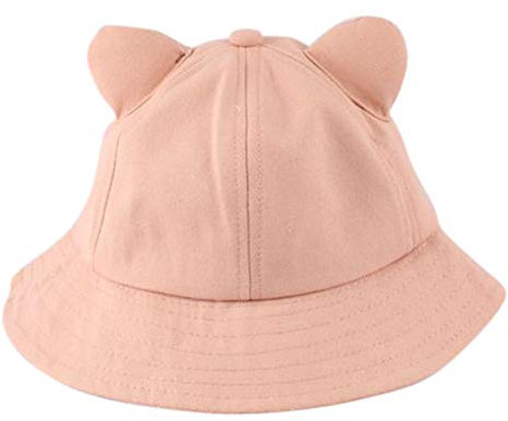 Dreiecksschal Kinder Kinder Sonnenmütze Sommer Breathe Beach Feste Mütze Eimer Kinder Hut Halstuch Junge 8 Jahre (Pink, One Size)