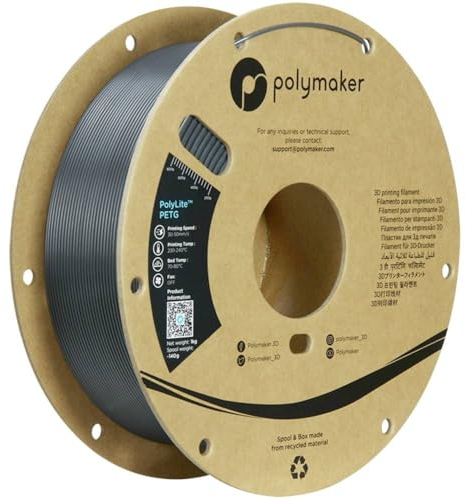 Polymaker PolyLite PETG - 1.75mm - 1kg - Dark Grey