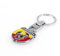 KAJAME Auto Schlüsselanhänger Kompatibel mit für FIAT Abarth 595 Abarth 500 Abarth 124 Spider Schlüsselring Autozubehör, A-L