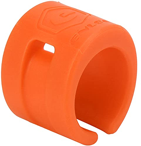Oumefar Kettenschutz-Gummiring, Schutzabdeckung, Fahrrad-Kettenstrebenschutz für Zarte Textur (Orange)