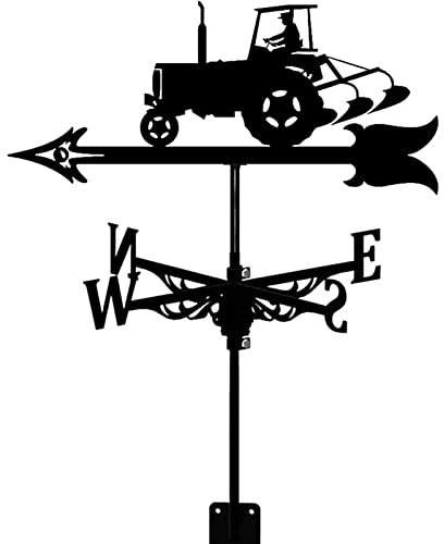 ZAANU Girouette de Toit de Tracteur Simple et Solide, girouette en Acier, Outils de Mesure, girouette d'ornement en métal