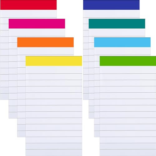 Tenceur 16 Pack Small Notepads 4 x 6 Inch Lined Memo Pads Refills Mini Pocket Notepads Tear Off Notepad Small Writing Pads with 60 Pages Mini Scratch Notebook Assorted Colors for School Office