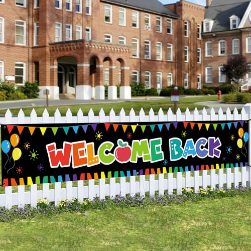 Banner mit Aufschrift Welcome Back, für Schule, Klassenzimmer